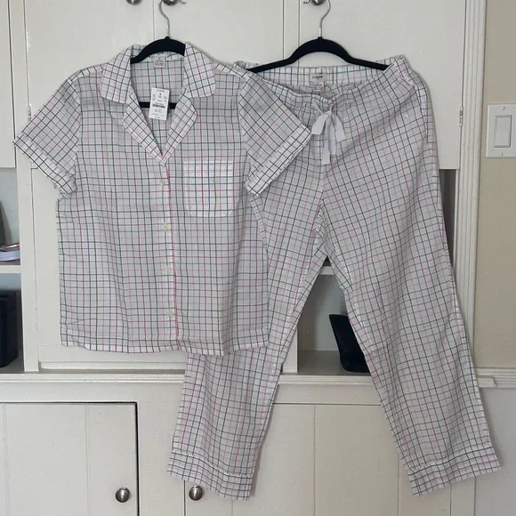 J. Crew Multicolor Plaid Pajama Set New with Tags - Picture 8 of 10
